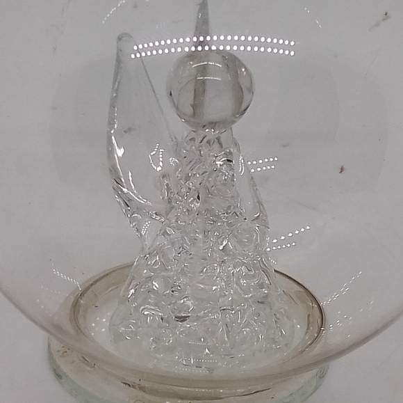 Hand Blown Glass Angel Christmas Holiday Ornament - Picture 5 of 6